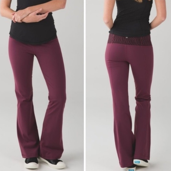 lululemon athletica Pants - Lululemon Groove Pant III Pattern High Waist Pants